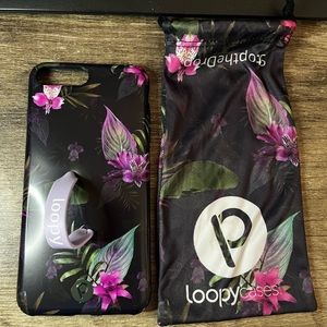 Loopy case black tropical iPhone 8plus